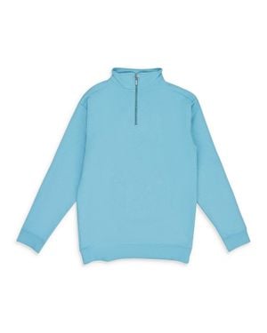 Sinclair Baby Quarter Zip Sweater - Blue