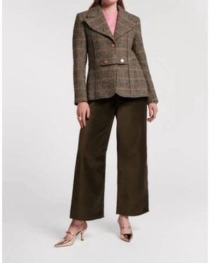 Frances Valentine Ace Velvet Pants - Natural