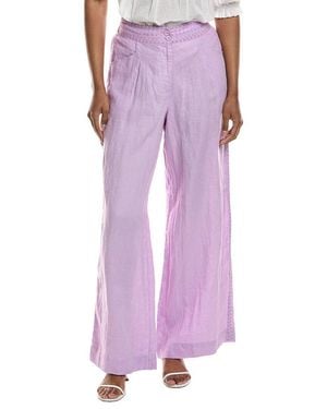 Johnny Was Linen Wide Leg Pant - Purple
