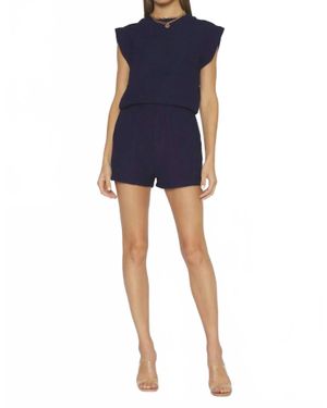 4si3nna Etta Smocked Shorts - Blue