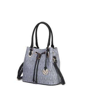 MKF Collection by Mia K Jane Vegan Leather Tote Handbag For - Gray