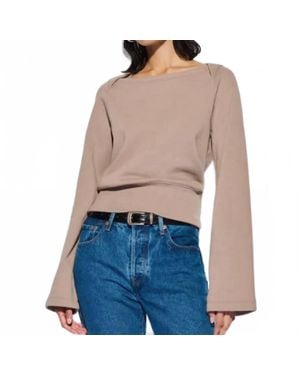 Nation Ltd Darlene Envelope Neck Top - Blue