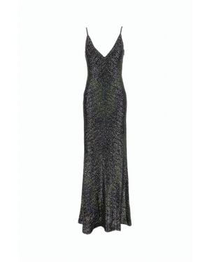 Missoni Caperdoni Chevron Knit Maxi Dress - Black