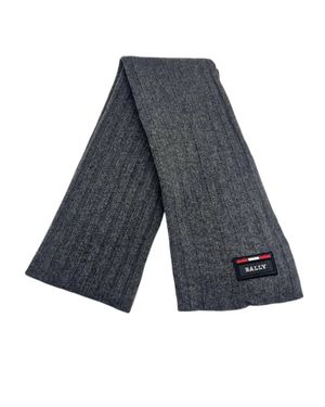 Bally Knit Wool Scarf - Blue