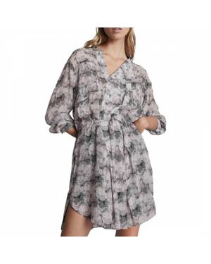 Reiss Alice Circle Print Dress - Gray