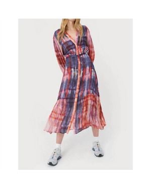 Chufy Lena Long Sleeve Maxi Dress - Red