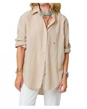 Kerri Rosenthal Jack Stripe Shirt - Natural