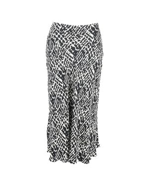 Ba&sh Oddy Printed Midi Skirt - Gray