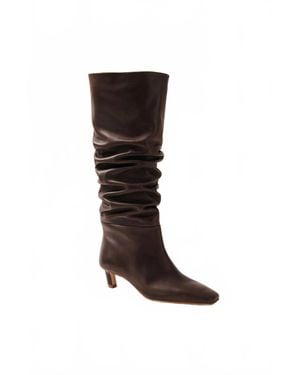 Alohas Kalila Leather Boots - Black