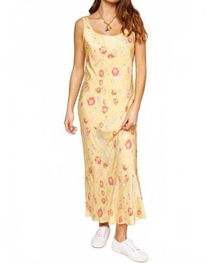 RIXO London Bondi Midi Dress - Yellow