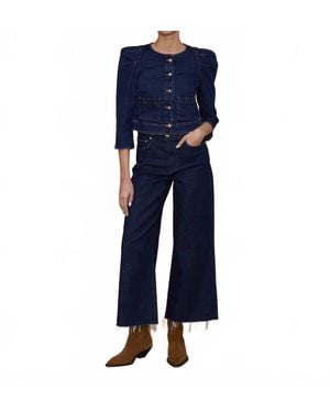 Le Jean Juliette Wide Leg Anks - Blue