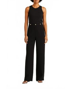 Ba&sh Paris Ondine Wide-Leg Pants With Button Waist - Black