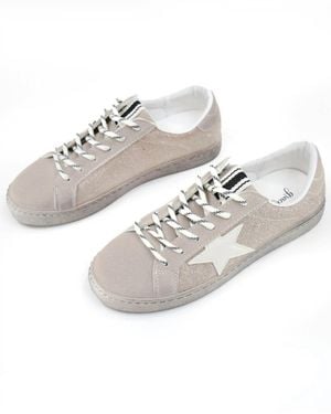 Grace and Lace Star Sneakers - White