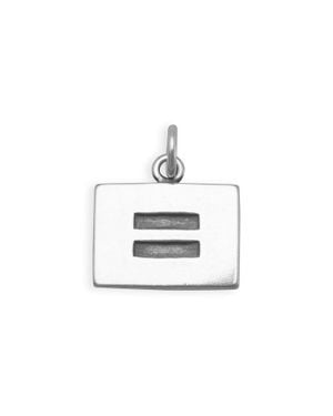 Fashnzfab Equality Symbol Charm - White