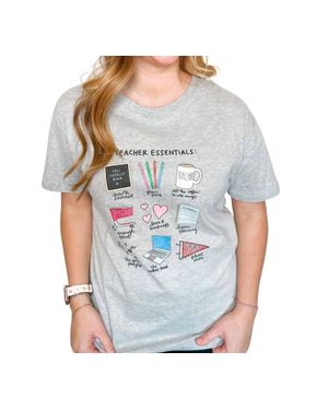 Callie DANIELLE Teacher Essentials Callie Tee - Gray