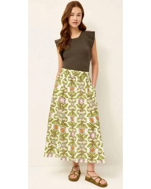 Marie Oliver Sasha A-Line Skirt - Yellow