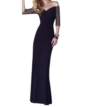 Alyce Paris Beaded Evening Gown - Blue