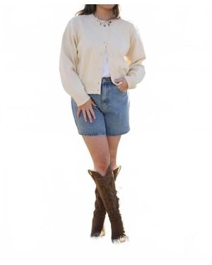Wishlist High Waisted Denim Shorts - Blue