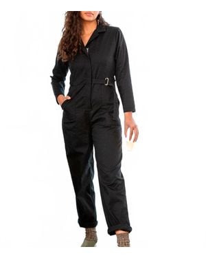 Loup Wallis Long Sleeve Jumpsuit - Black