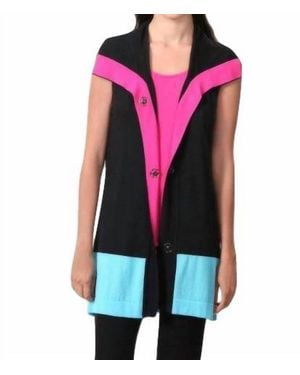 Angel Retro Brights Long Vest - Red