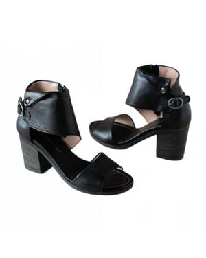 Eric Michael Callie Heeled Sandal - Black