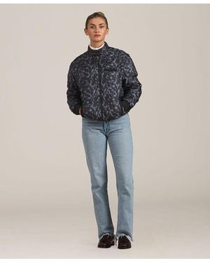 Members Only Soho Oversized Quilted Jacket - Blue