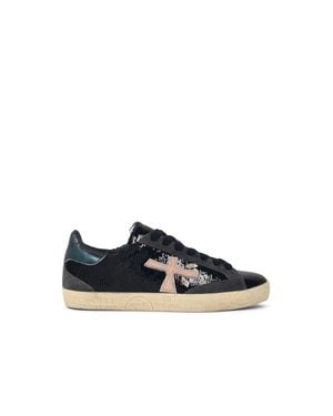 Premiata Stevend Leather Sneakers - Black