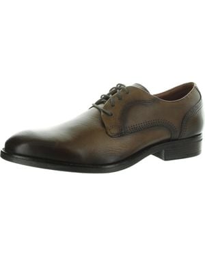 Johnston & Murphy Burnished Feathers Derby Shoes - Brown