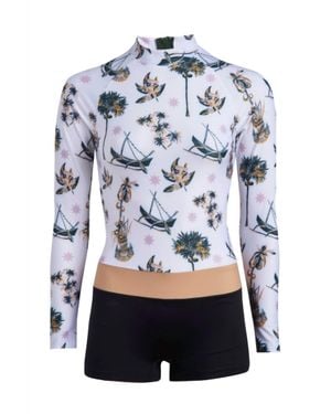 Olive Surf The Lauren Wetsuit - White