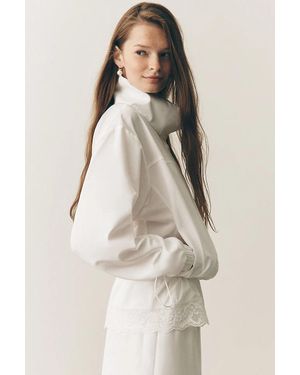 Mare Mare Lace-Trim Windbreaker Jacket - Natural