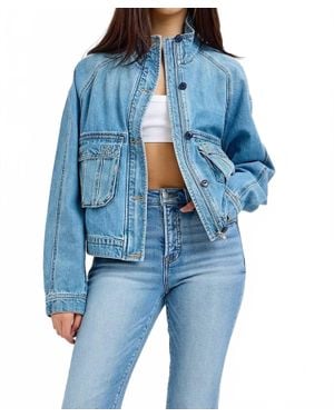 Risen Sasha Pocket Denim Jacket - Blue