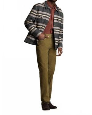 Billy Reid Heirloom Stripe Woodsman Jacket - Black