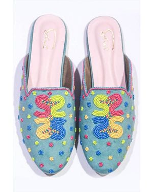 Sol’eart Logo Slip On Shoe - Blue