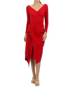 Chiara Boni Ellia Jersey Dress - Red