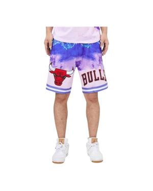 Pro Standard Chicago Bulls Pro Team Dye Shorts - Blue