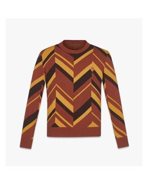 MCM Mega Herringbone Sweater - Orange