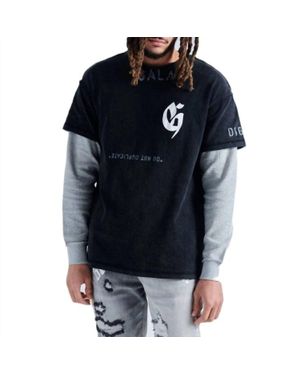 Gala Original Ego Must Die Thermal Ls Tee - Black