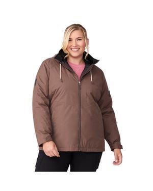 Free Country Plus Size Back Of Bell 3-In-1 Systems Jacket - Brown