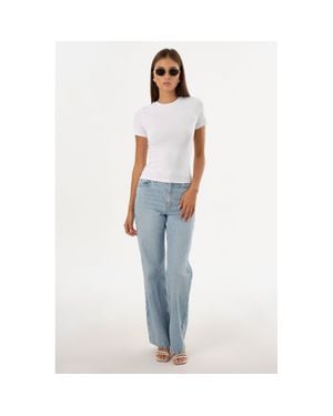 Lamarque Moa Jersey Crew Neck Tee - Blue