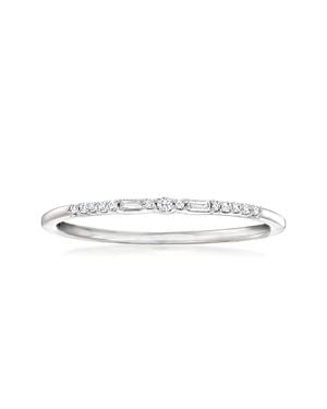 RS Pure By Ross-Simons Diamond-Accented Ring - White