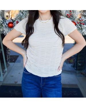 TCEC Chic Ruched Top - Blue