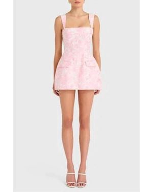 Amanda Uprichard Bethany Skort Romper - Pink