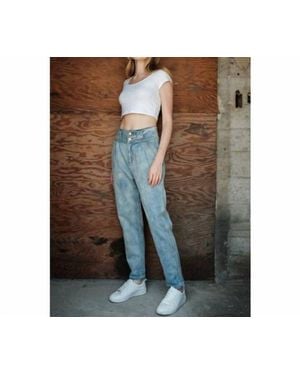 Aaron & Amber Straight Leg Jean - Blue