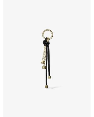 Michael Kors Tone And Speckled Cord Bag Charm - White