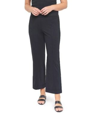 BEATE HEYMANN Ponte Cropped Pant In Black - Blue