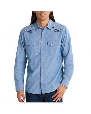 Pendleton Gambler Long Sleeve Shirt - Blue