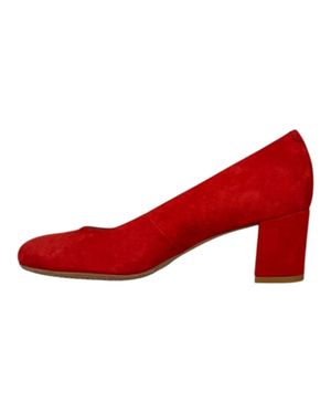Eric Michael Abby Classic Style Suede Heels - Red