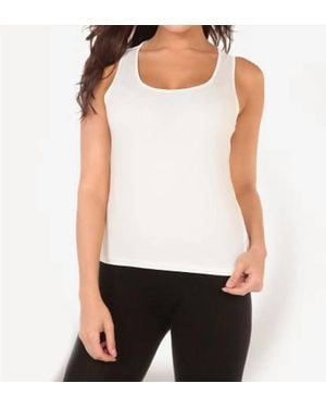 Angel Bra-Friendly Tank Top - White