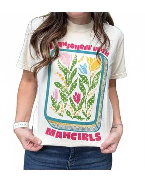 Poppy & Pine Mahjohgin With Mahgirls Tee Top - Green