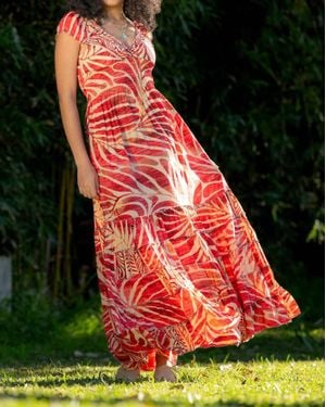 Cienna Heba Rosa Dress - Red